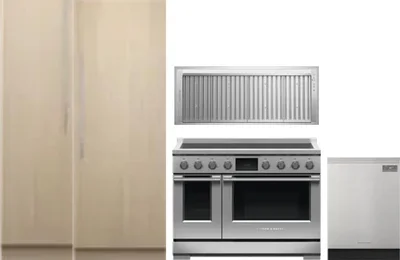 5 Piece Package Includes Refrigerator, Freezer, Range, Hood And Dishwasher